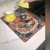 Tapete Drenador de Cocina Tapete Protector de Encimera Tierra de Diatomeas Aislamiento Térmico Posavasos Elefante Tailandés Vajilla para el Hogar Control de Agua Tapete Secador