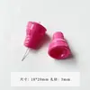 Dulce Genial BarbieGugubi Mengli Serie Rosa Negra Bolígrafo Corazón Flor Acrílico Hecho a Mano DIY Accesorios Materiales