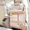 Bolsa de Almacenamiento para Asiento de Coche Dibujos Animados Almohadilla Anti-Patadas Qinqin Delfín Accesorios para Coche Bolsa de Almacenamiento Multifuncional Anti-Suciedad
