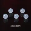 Cristal Blanco Natural Ágata Blanca Cuentas Redondas Sueltas Cuentas para Manualidades Pulsera de Ágata Tipo Hielo Venta al por Mayor