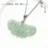Brincos Pingente Borboleta Recortada de Jade Autêntico Natural Grau A Acessórios Pingente de Jade Gelo Pingente de Jade Masculino e Feminino