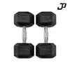 Super fábrica en stock exportación comercio exterior mancuernas hexagonales recubiertas en libras, hierro fundido, equipo de gimnasio para hombres para entrenamientos en casa