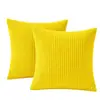 Funda de Cojín Decorativo de Pana de Color Sólido (Relleno de almohada no incluido) Funda Sencilla de Felpa para Cojín de Sofá de Sala de Estar Funda para Cojín de Dormitorio