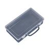 Caja portátil vacía de polipropileno transparente, caja para medicamentos, joyas, notas, herramientas de ferretería, accesorios, acabado, papelería, almacenamiento de aparejos de pesca, caja de plástico.
