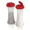 Venta Caliente Transfronteriza de Amazon Botella Aspersora de 2 Piezas Botella de Plástico para Condimentos Aspersor de Polvo Botella para Especias Pimienta