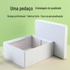 Cola de pincel branco Tiandi caixa universal caixa de papelão sapatos caixa de embalagem meias roupa interior caixa de armazenamento caixa de presente