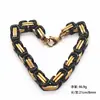 Pulsera de cadena de espalda de acero inoxidable más vendida en Amazon, moda dominante, joyería masculina de marea, collar de cadena imperial bizantina