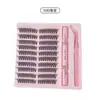Traje de Pestañas Postizas DIY de Agrupación Única Perezosa Autoinjerto Espesador de Cabello Segmentado de Gran Capacidad TEMU Transfronterizo Europeo y Americano