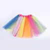 Saia de coelho para adulto saia de tule europeia e americana saia tutu transfronteiriça saia arco-íris 6 cores 36 peças saia saia de tule saia de performance de palco