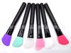 Pincel de maquillaje de buena calidad de Shenzhen, mango de madera, cepillo de silicona para mascarillas, cabezal suave, herramientas de belleza, cepillo de silicona en stock