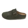 Sandalias cerradas tipo Birkenstock de suela gruesa y que aumentan la altura para mujer, nueva colección otoño 2026, sandalias slip-on y zapatos planos