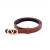 1.5cm Nuevo Nicho Cinturón Fino de Mujer de Marca Grande Cinturón Cinturón de Pantalón Moda Simple Versátil Decoración de Vestido
