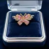 Banho Eletrolítico de Ouro Real 18K Zircônia Micro-Incustada Borboleta Colar Pulseira de Múltiplas Peças Pulseira de Pérola Acessórios DIY Fabricante Atacado