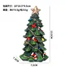 Decorações de Natal Transfronteiriças Ins Mini Árvore de Natal Resina Artesanato Enfeites Mesa Festa Vestido