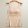Top Cálido de Terciopelo Camisola de Encaje para Mujer Cinturón Almohadilla para el Pecho Anti-Luz Top Tubo Básico con Forro Polar Ropa Interior Hermosa para la Espalda