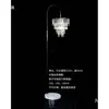 Nuevos Accesorios para Bodas Luces Guía de Camino Tiras de Hielo Cristal Madreperla Hierro Forjado Soporte Guía de Camino Escenario de Boda Decoración Dorada Guía de Camino