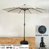Guarda-sol de Exterior, Guarda-sol de Pátio, Guarda-sol de Sol, Guarda-sol de Barraca de Camping, Guarda-sol de Coluna Central para Proteção Solar de Jardim, Guarda-sol de Praia de Lazer com Manivela