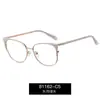81162 Gafas de marco pequeño anti-luz azul de lujo ligero nuevas europeas y americanas para mujer con montura de ceja clásica venta al por mayor se pueden combinar con gafas