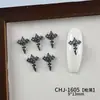 Venta Caliente Aleación Cruz Clavo Arte Decoraciones Punk Chica Picante Estilo Versátil Cruz Pistola Negro DIY Accesorios para Uñas