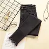 Venta al por mayor Jeans Skinny de Lápiz Negros de Cintura Alta Cortos para Mujer 2026 Nuevo Estilo Coreano Adelgazantes Versátiles Elásticos