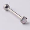 Clavo de titanio G23 nuevo transfronterizo con lengua de flash 4 mm diente interno mini Aobao aro para la lengua 14g perforación decoración de lengua de rosca interna
