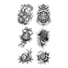 Pegatinas de Tatuaje Auspiciosas Lindas Estilo Japonés Transfronterizas, Tatuajes Lindos Retro y Temporales, Fáciles de Crear un Estilo Japonés Sanador