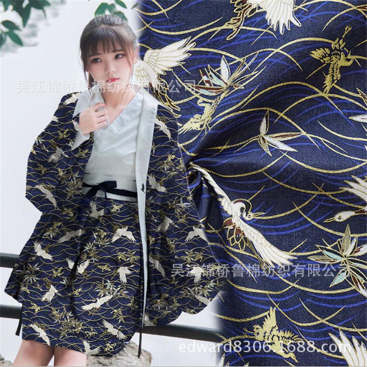 人棉印花和服面料161