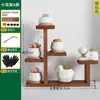 Alféizar de Ventana de Balcón Soporte Pequeño para Flores Suculentas Madera Maciza Multicapa Maceta para Flores Casera Soporte de Madera Estante de Almacenamiento para Escritorio de Oficina Decoración