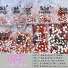 Broca pequena redonda de fundo plano multi-especificação 1440 peças lote inteiro deslumbrante diy diamante unhas postiças broca decorações misturadas Yi Wu broca de nail art