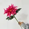 Nuevo producto transfronterizo: Flores Artificiales de Dalia de PU para Decoración de Bodas y Hoteles, Arreglos de Flores Artificiales, Escaparates de Centros Comerciales, Flores Artificiales