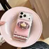 Funda de Teléfono Temática de Postre Cremoso para Apple 18Pm, iPhone 16 Diseño de Galleta de Cachorro 3D, Funda Suave de Cobertura Total para 17, Soporte para 15