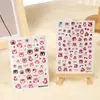 Rosa Estilo Japonês Novo Adesivo de Nail Art com Cola Livro Vermelho Online Urso Morango Vermelho Urso Fofo Desenho Animado Adesivo Fofo