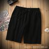 2024 verão novo 260g shorts de algodão casual esportes soltos calças de cor sólida fabricantes uma geração de cabelo
