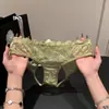 Campana de Castidad~ Calzones Sexys de Encaje para Mujer, Deseo Puro Entrepierna Abierta, Tentación Hueca Sin Quitarse, Calzones de Algodón Puro para Mujer