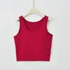 Camisola de Algodón de Verano para Mujer, Algodón Delgado con Copas, Camiseta sin Mangas Versátil Casual Ajustada