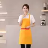 Delantal para Alimentos y Bebidas Impresión de Logo Hotel Supermercado Frutas Barbacoa Hot Pot Tienda Camarero Invitado Especial