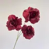 Simulação de 3 Galhos Longos Arranjo de Casamento Rosa Diamante Caminho de Flores Rosa Empréstimo Flor Rosa Rosa Leffie Flor Decorativa