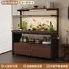 Gabinete para Acuario Hogar Sala de Estar Soporte para Acuario Elevado con Luz Gabinete para Acuario Carga Pesada Mesa para Acuario Gabinete Inferior para Acuario