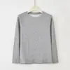 Invierno Nuevo Camiseta Térmica de Terciopelo Cálida para Mujer Casual Ajuste Delgado Cuello Redondo Manga Larga Top Cálido