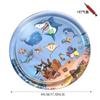 Juguete Guía de Gateo para Niños de Verano, Tapete de Gateo de PVC para Mascotas, Gatos y Perros, Flotador Inflable Espesado del Océano