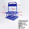 Estante de vino plegable grande de plástico con cuatro compartimentos, cesta de cerveza portátil, estante plegable para bebidas, estante para copas de vino para exteriores