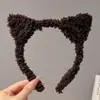2026 Nova Faixa de Cabelo Doce para Mulheres Outono Inverno Faixa de Cabelo com Máscara Fofa Acessórios de Cabelo Ursinho Toque de Luxo Top de Caveira Faixa de Cabelo