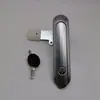 AB401-1L cerradura de avión cromada en arena, cerradura de avión tipo tornillo, cerradura de puerta de gabinete eléctrico, cerradura de puerta de gabinete de gabinete