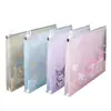 Bolsa transparente gruesa para documentos, bolsa con cremallera de PP, bolsa para archivos, estuche para lápices para estudiantes de primaria y secundaria, bolsa de almacenamiento portátil A4, al por mayor