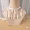 Adorno de Encaje con Borlas de Perlas de Alta Resistencia para Cortina de Cuentas DIY Puño de Hanfu Xiapie Cheongsam Cuello Adorno de Cuentas Cinta de Cuentas