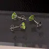 Aretes de acero inoxidable pequeños exquisitos simples moda aretes de circón de cuatro garras aretes de circón redondo nicho venta al por mayor