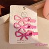 Lindo pasador de amor rosa dopamina rubor Serie de conejitos pinza de pico de pato dulce para todo tipo de flecos clip lateral