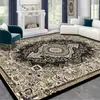 Alfombra de estilo persa americano retro, alfombra de área grande para dormitorio, alfombra de mesita de noche, alfombra de sala de estar, tapete antideslizante y resistente a las manchas