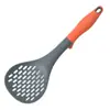 Conjunto de Utensílios de Cozinha de Nylon Antiaderente Colorido Pá para Saltear Resistente a Altas Temperaturas Utensílios com Cabo de Silicone Pá com Vazamento