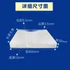 Disipador de calor de perfil de aluminio Máquina CNC de alta potencia Aletas electrónicas Aleación de aluminio Placa de aluminio Aleta de alta densidad Diente Radiador